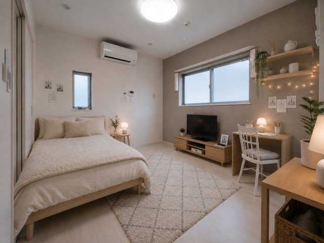 居室・リビング　CG画像です。家具家電付きではありません