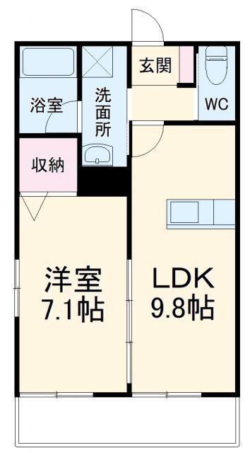 リバブル新通の間取り写真