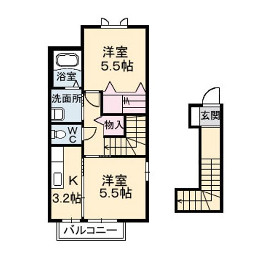 シャーメゾンMAEDA　B棟の間取り