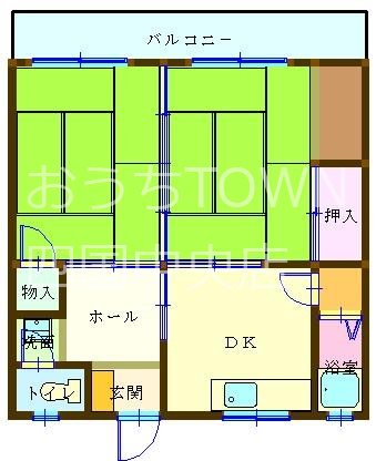 武村マンション朝日の間取り