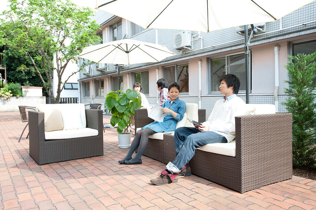 建物外観　テラスがあります！クランは「家族」という意味です！