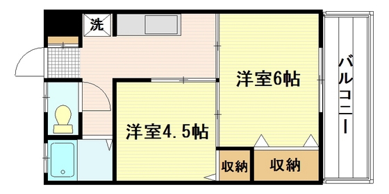 広島市南区宇品東のマンションの間取り