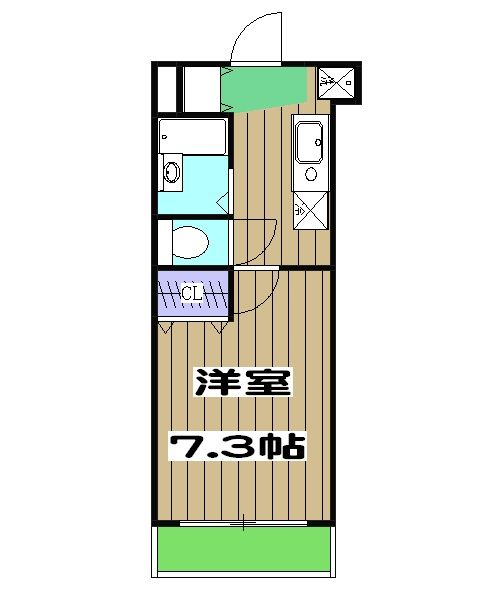 京都市右京区太秦上ノ段町のマンションの間取り