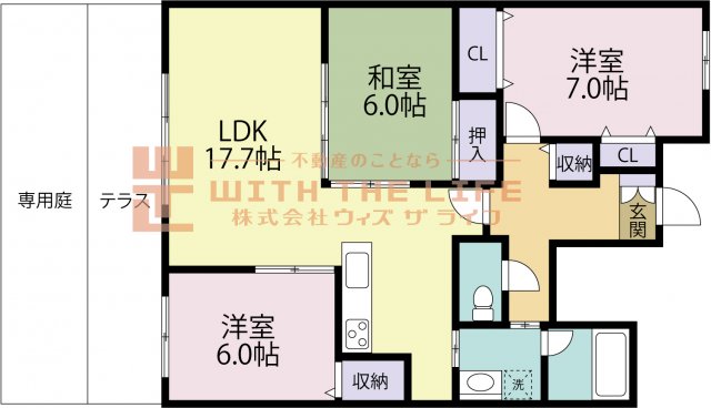 グランド・サンリヤン櫛原町の間取り