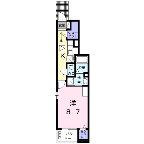 ラヴィアンローズＣの間取り