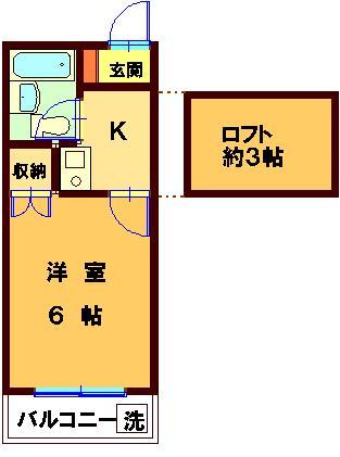 習志野市藤崎のアパートの間取り