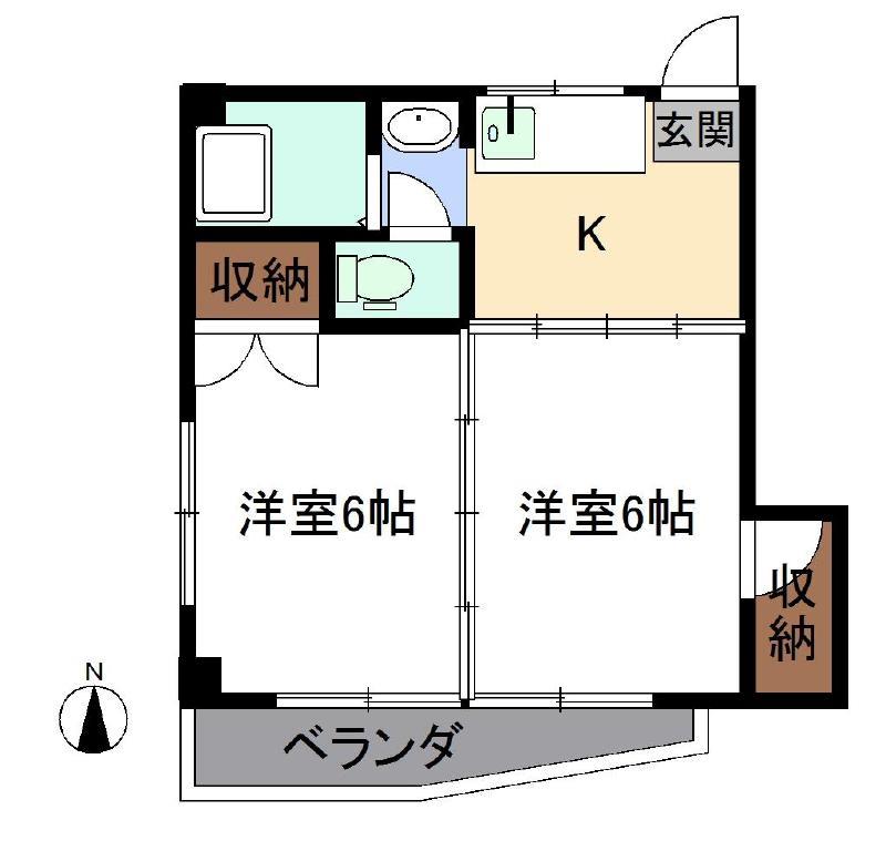 駅前マンション和行の間取り