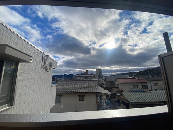 【廿日市市串戸のアパートの眺望】