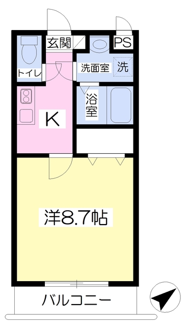 カーサ朝日ヶ丘の間取り