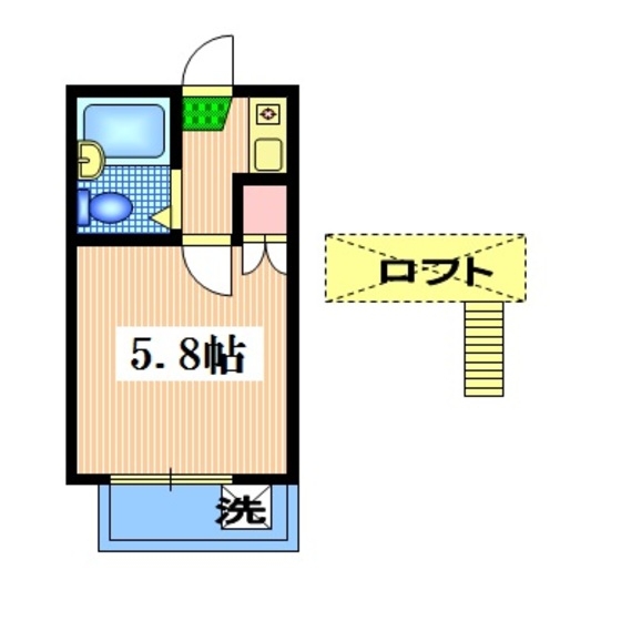 レオパレスβの間取り