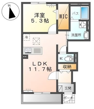 倉敷市片島町のマンションの間取り