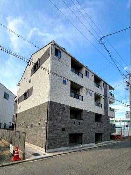 名古屋市中川区月島町のアパートの建物外観