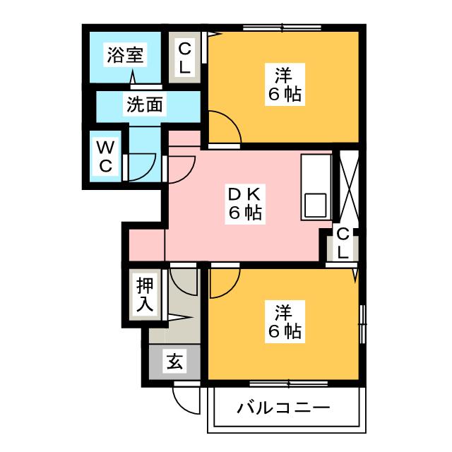 ジェントリー江南IIの間取り