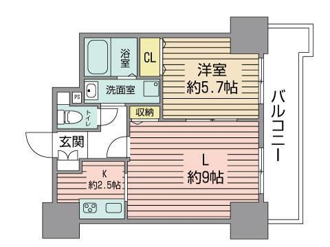 ティアラタワー中島倶楽部の間取り