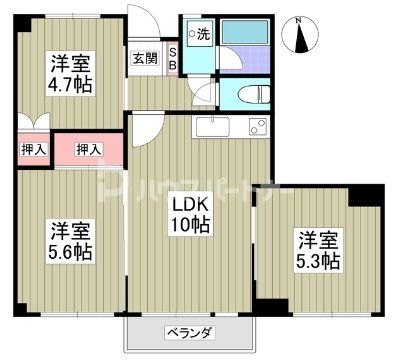 グランテラス新田町の間取り