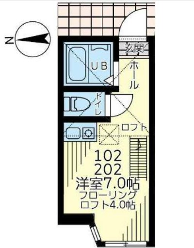 神奈川県川崎市川崎区小田２（アパート）の賃貸物件の間取り