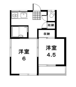 品川区荏原のアパートの間取り