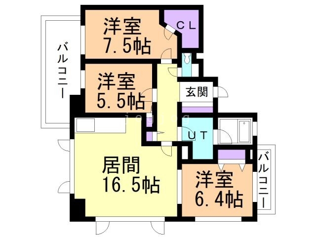 コンフォリア札幌植物園の間取り