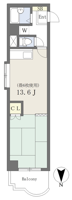 姫路市船丘町のマンションの間取り