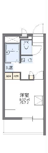 レオパレスシャーウッドの森の間取り