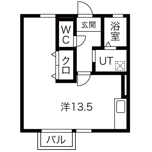 ピアニーフィールドＡ棟の間取り