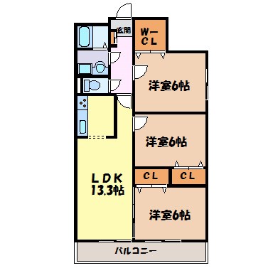 レジデンス御器所スクエアの間取り