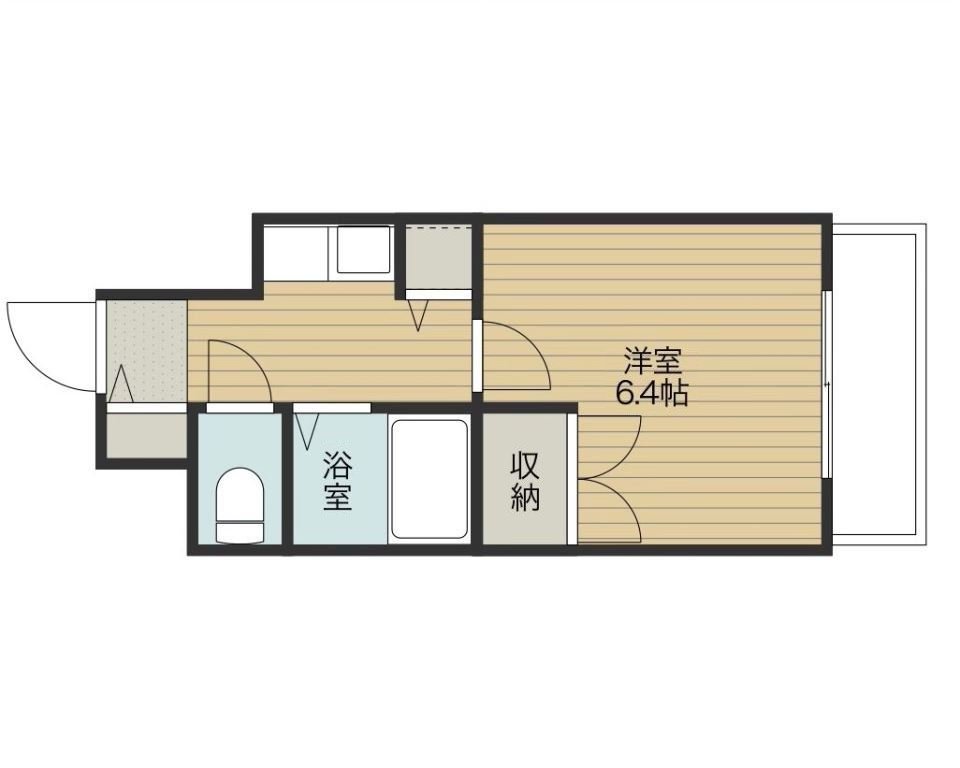 ライオンズマンション交通局前８０７号の間取り