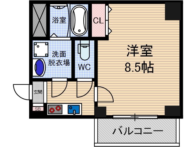 S-RESIDENCE千里丘の間取り