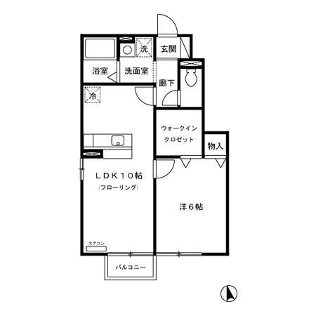 キューブ飯島の間取り