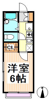 世田谷区桜上水のアパートの間取り