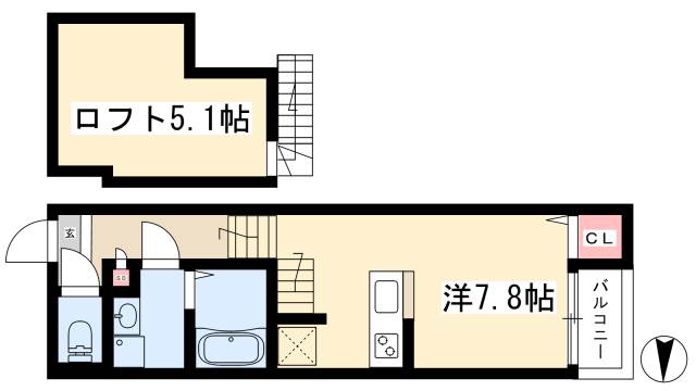 ASTERIA新栄の間取り