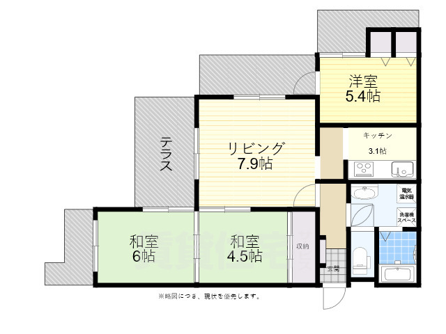 神戸市垂水区霞ケ丘のマンションの間取り