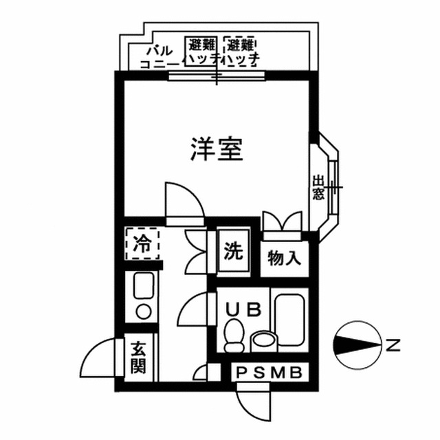 横浜市緑区中山のマンションの間取り