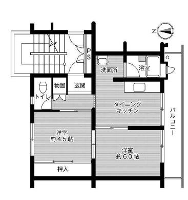 ビレッジハウス広江 1号棟の間取り