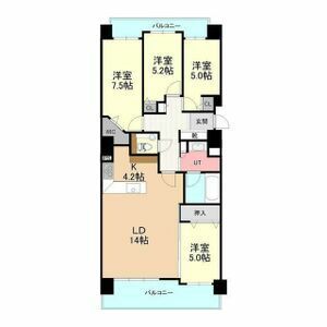 札幌市白石区菊水三条のマンションの間取り