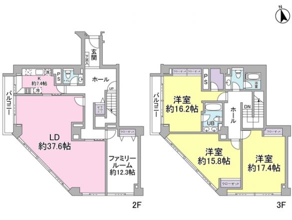 麻布マナー　AzabuManorの間取り