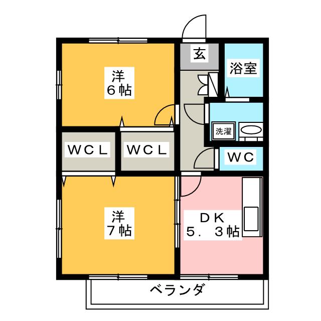 ハピネススズキIIの間取り