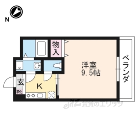 守山市今宿のマンションの間取り