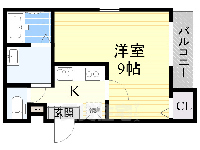 堺市堺区戎島町のアパートの間取り