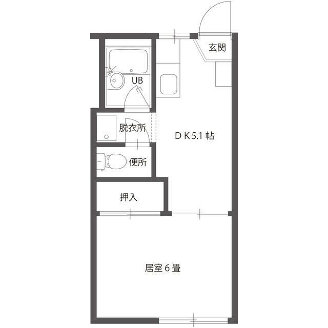 熊谷市曙町のアパートの間取り