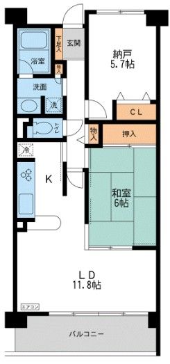 ＣＡＳＳＩＡ横濱ガーデン山の間取り