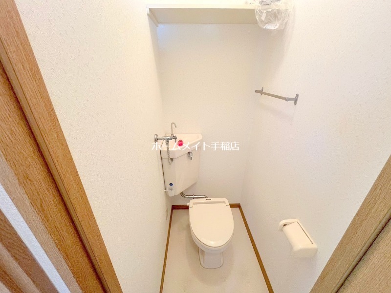 トイレ　消毒済みです！