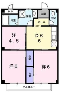 柏市大井のマンションの間取り