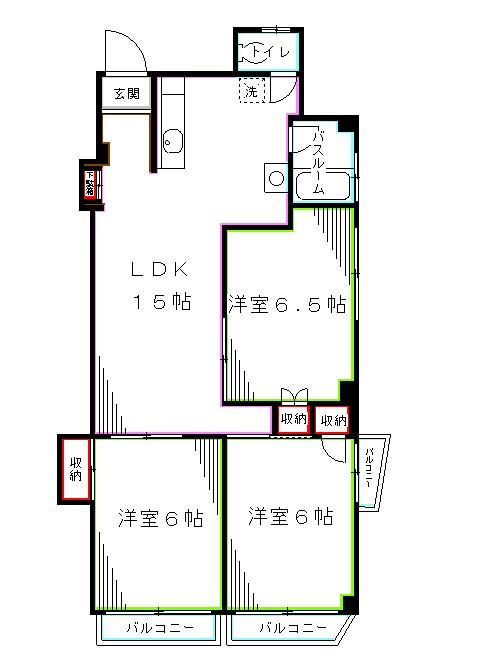 メゾン西荻窪の間取り