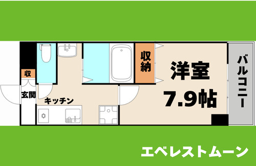 名古屋市中村区黄金通のマンションの間取り