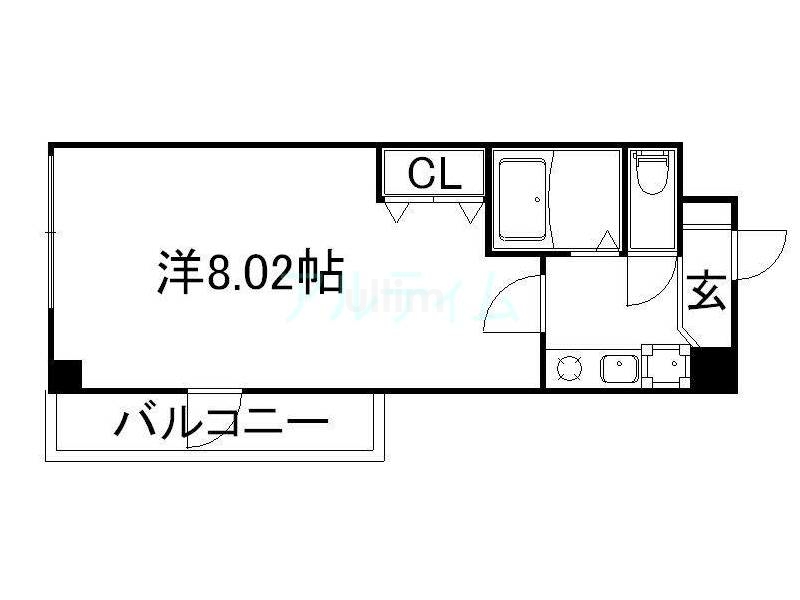 京都市南区八条町のマンションの間取り