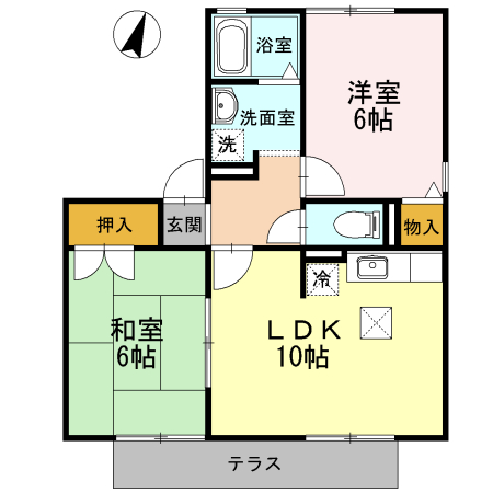 ハイカムール伏見の間取り