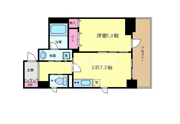 ベラジオ五条堀川IIIの間取り