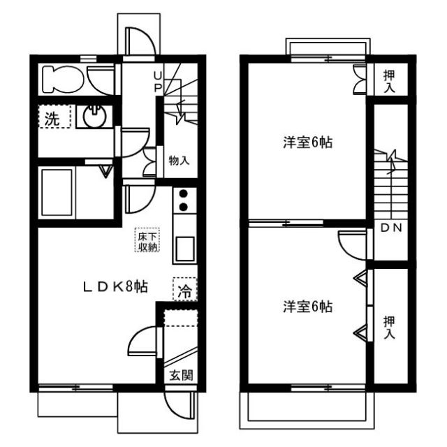 クォール丸山Ｂの間取り