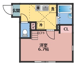 横浜市鶴見区本町通のアパートの間取り